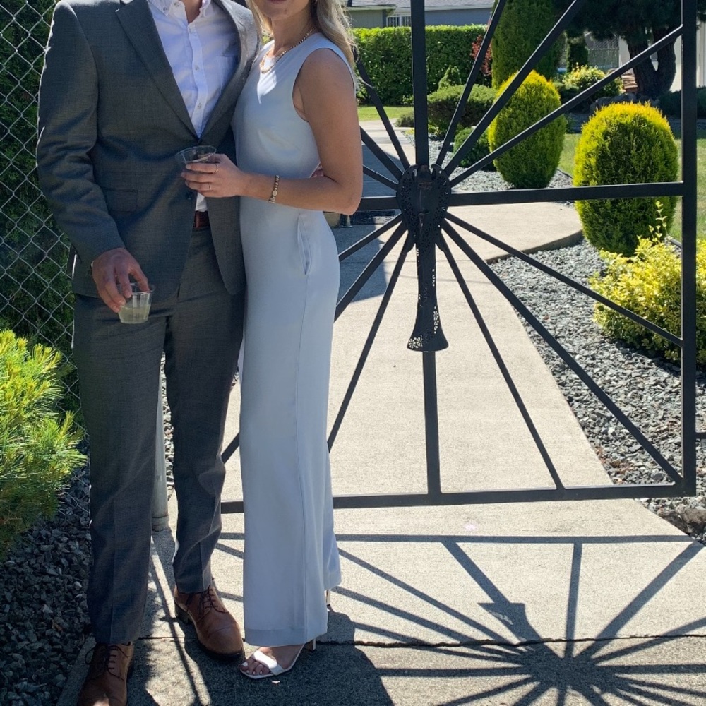 Aritzia Light Blue Sleeveless Jumpsuit